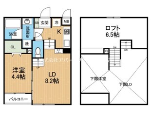 ルラーシュ渡鹿の物件間取画像